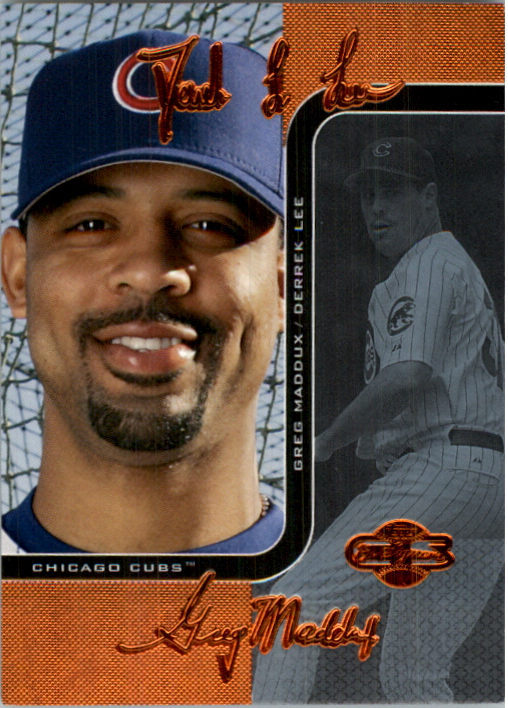 2006 Topps Co-Signers Changing Faces Blue #9A Derrek Lee/Greg Maddux