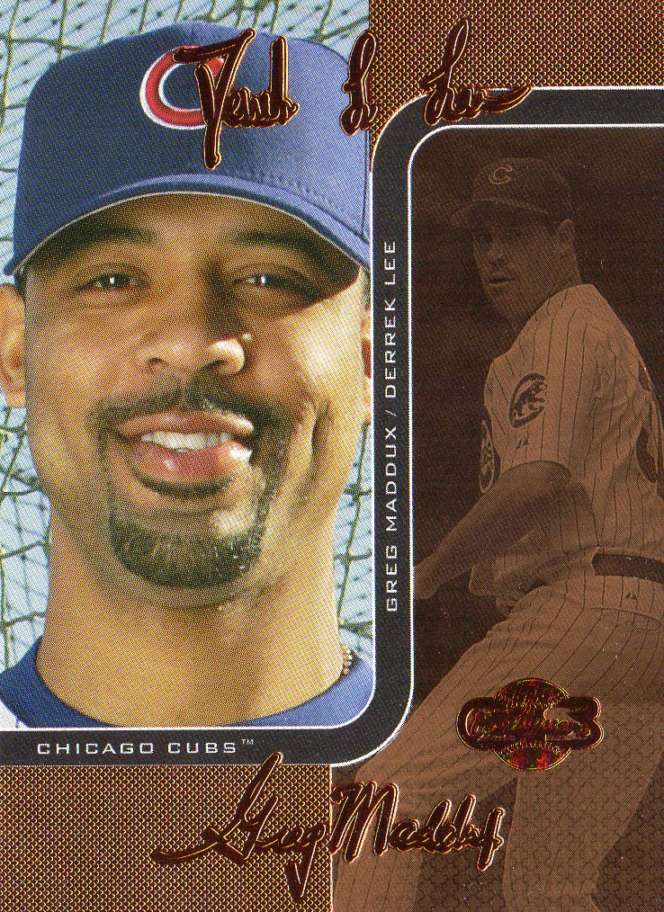 2006 Topps Co-Signers Changing Faces Bronze #9A Derrek Lee/Greg Maddux