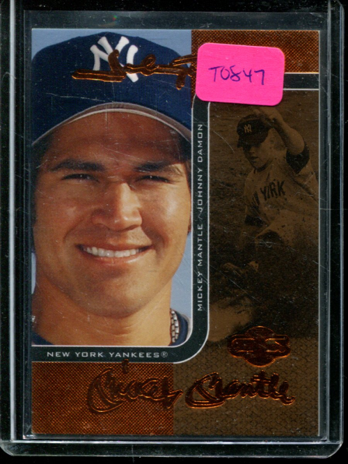 2006 Topps Co-Signers Changing Faces Bronze #47B Johnny Damon/Mickey Mantle