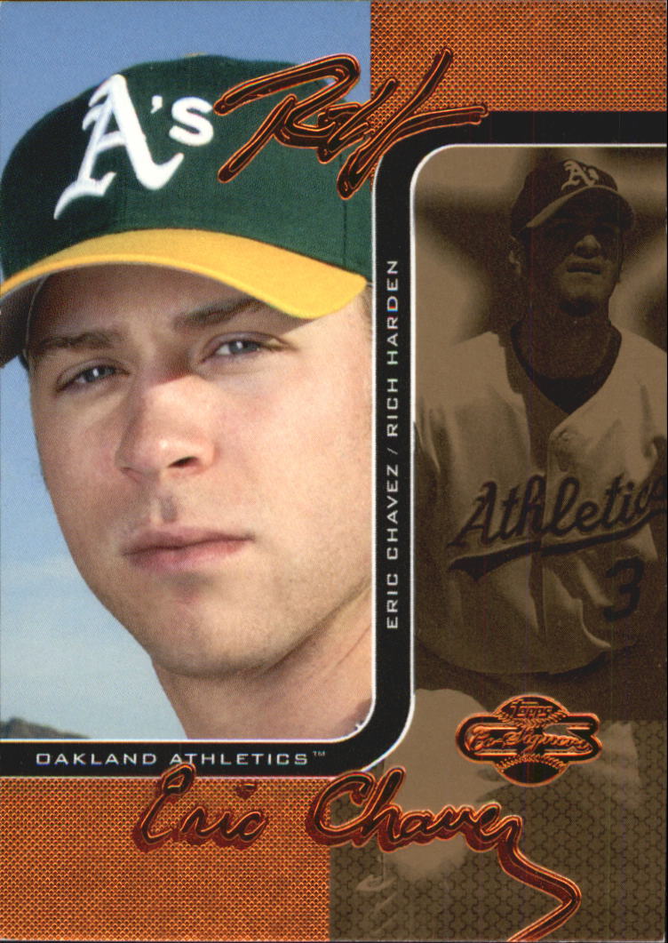 2006 Topps Co-Signers Changing Faces Gold #12C Rich  Harden/Eric Chavez