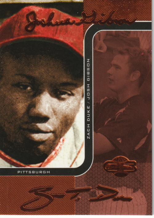 2006 Topps Co-Signers Changing Faces Red #44B Josh Gibson/Zach Duke