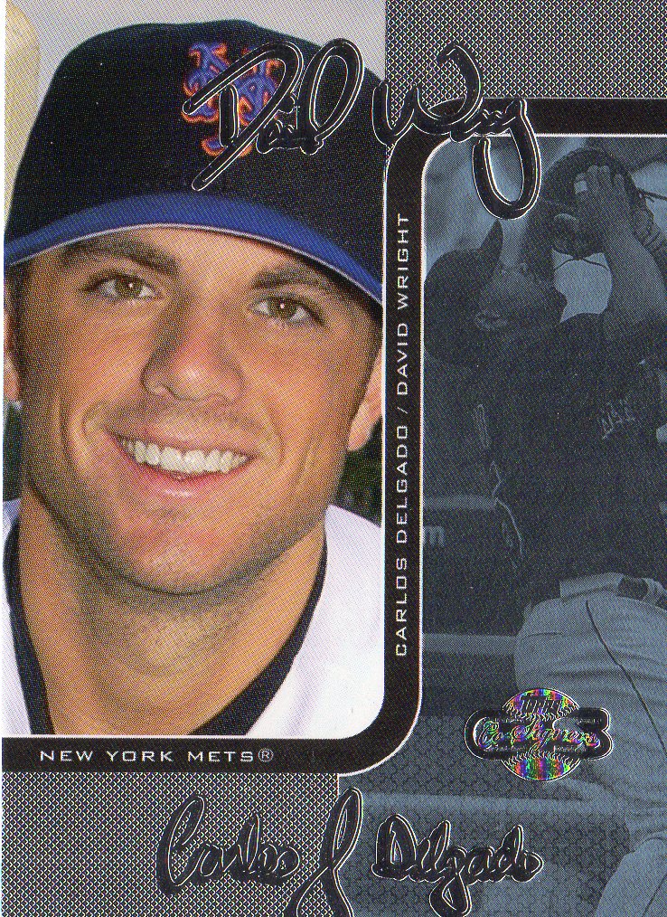 2006 Topps Co-Signers Changing Faces Silver Blue #14C David Wright/Carlos Delgado