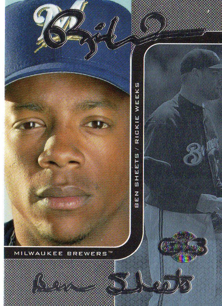 2006 Topps Co-Signers Changing Faces Silver Blue #27B Rickie Weeks/Ben Sheets