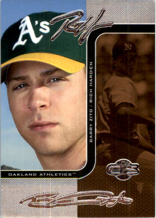 2006 Topps Co-Signers Changing Faces Silver Bronze #12B Rich  Harden/Barry Zito