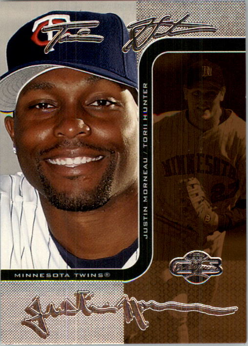 2006 Topps Co-Signers Changing Faces Silver Bronze #16B Torii Hunter/Justin Morneau