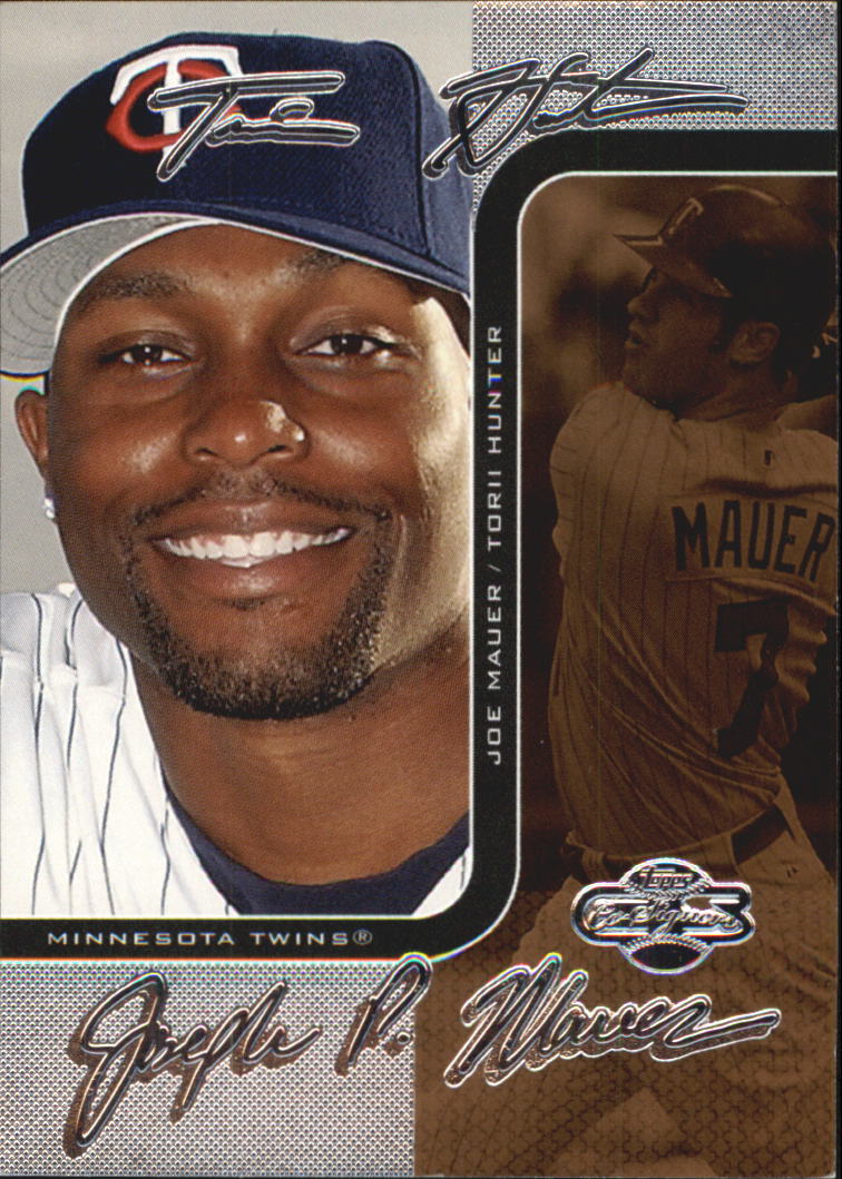 2006 Topps Co-Signers Changing Faces Silver Bronze #16C Torii Hunter/Joe Mauer