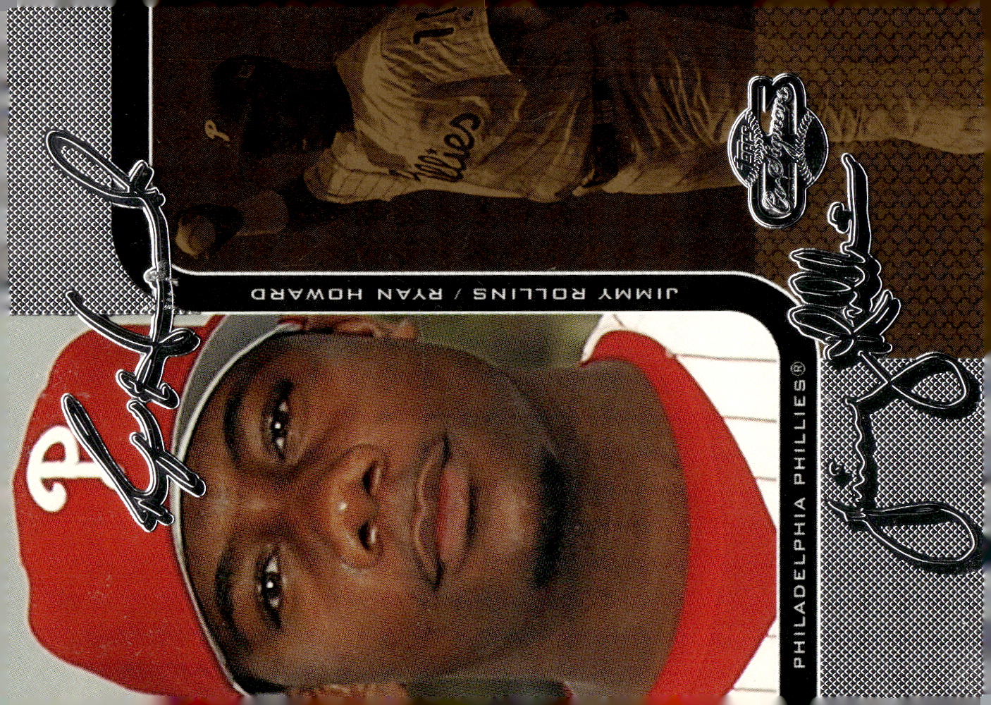 2006 Topps Co-Signers Changing Faces Silver Gold #21A Ryan Howard/Jimmy Rollins