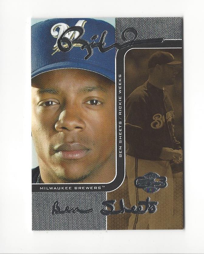 2006 Topps Co-Signers Changing Faces Silver Gold #27B Rickie Weeks/Ben Sheets