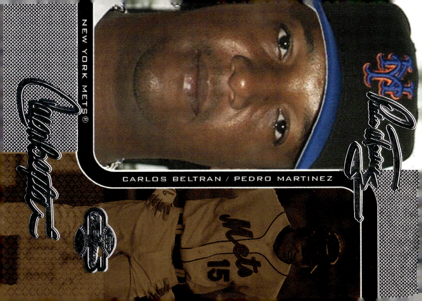 2006 Topps Co-Signers Changing Faces Silver Gold #38B Pedro Martinez/Carlos Beltran