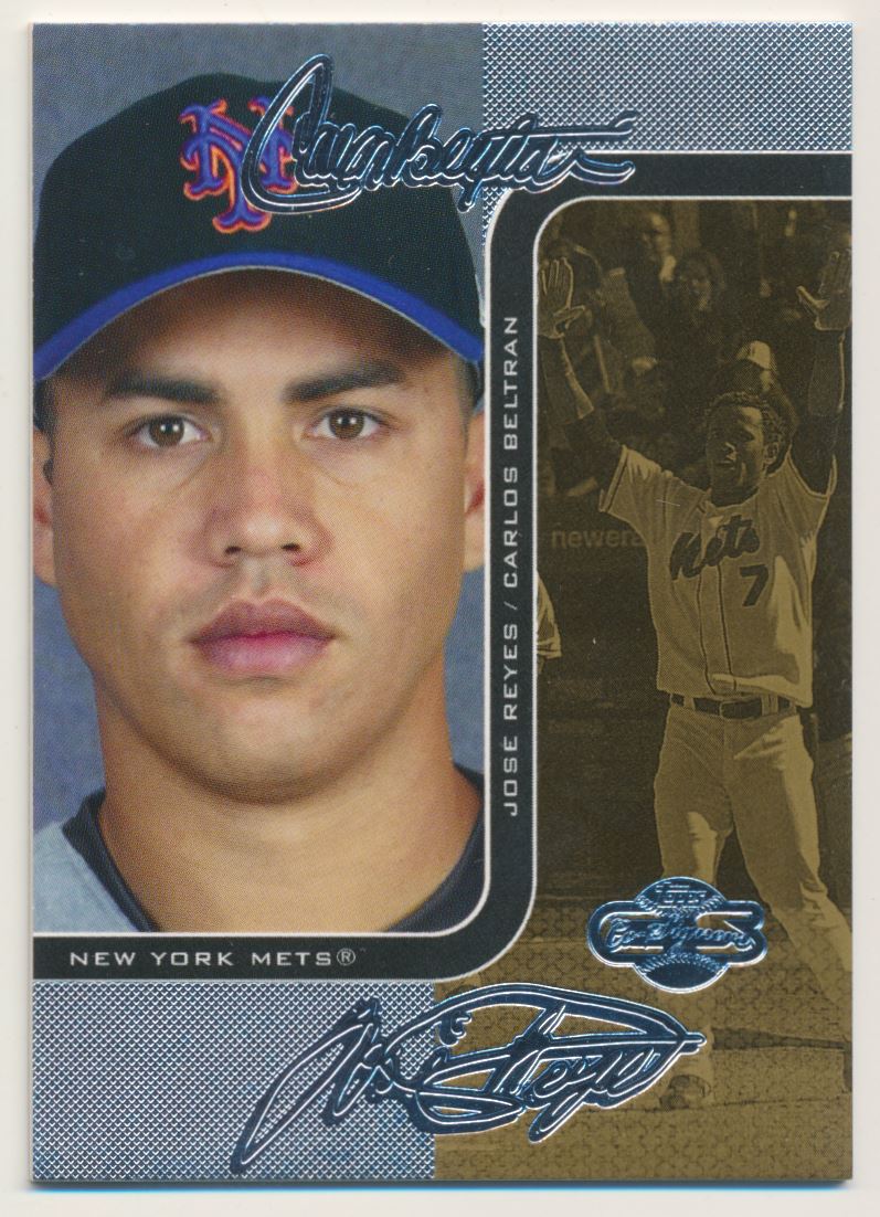 CARLOS BELTRAN/PEDRO MARTINEZ 2006 Topps Co-signers Hyper Silver