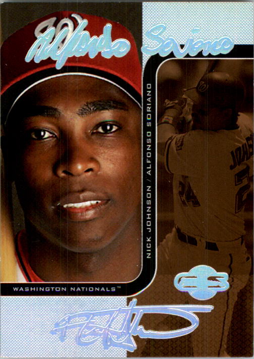 2006 Topps Co-Signers Changing Faces HyperSilver Bronze #18A Alfonso Soriano/Nick Johnson