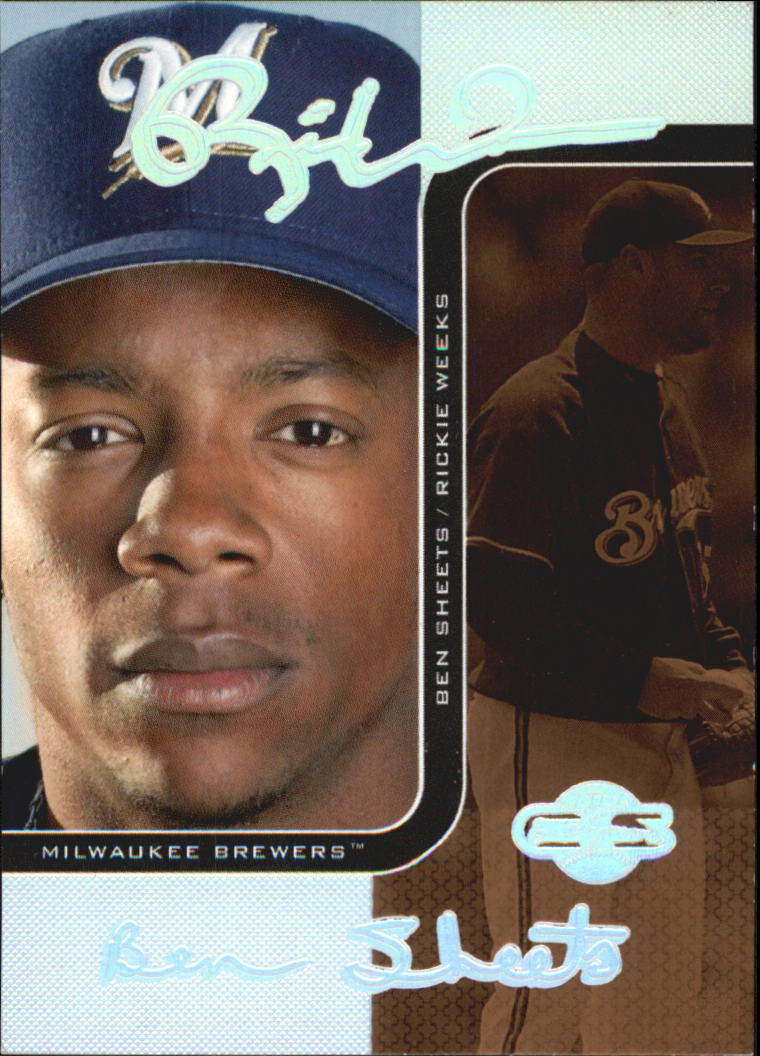 2006 Topps Co-Signers Changing Faces HyperSilver Bronze #27B Rickie Weeks/Ben Sheets