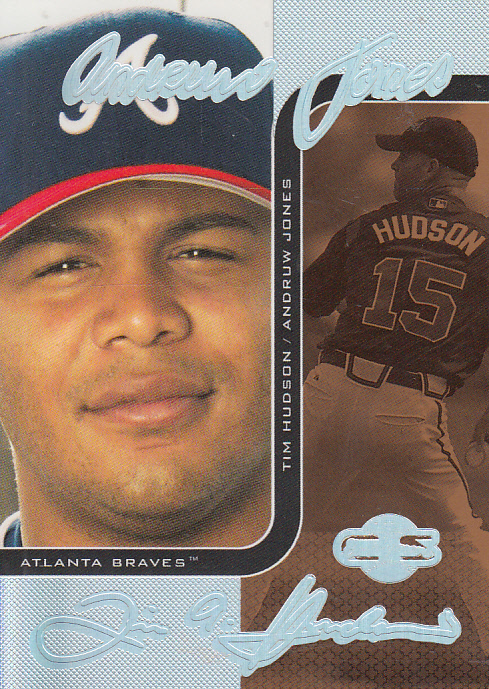 2006 Topps Co-Signers Changing Faces HyperSilver Bronze #31B Andruw Jones/Tim Hudson