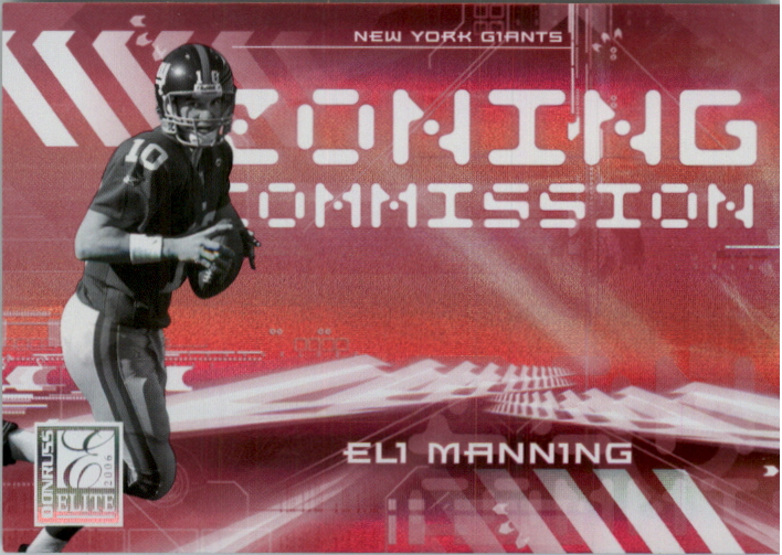 2006 Donruss Elite Zoning Commission Red #8 Eli Manning