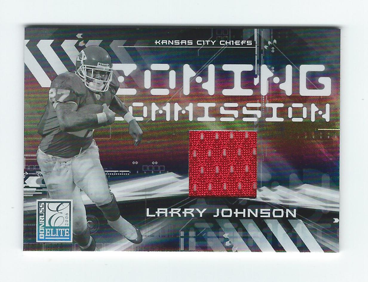 2006 Donruss Elite Zoning Commission Jerseys #35 Larry Johnson