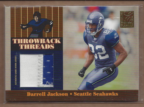 2006 Donruss Elite Throwback Threads Prime #18 Darrell Jackson