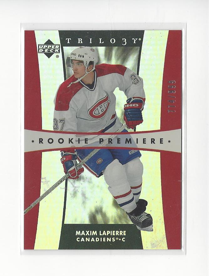 2005-06 Upper Deck Trilogy #271 Maxim Lapierre RC