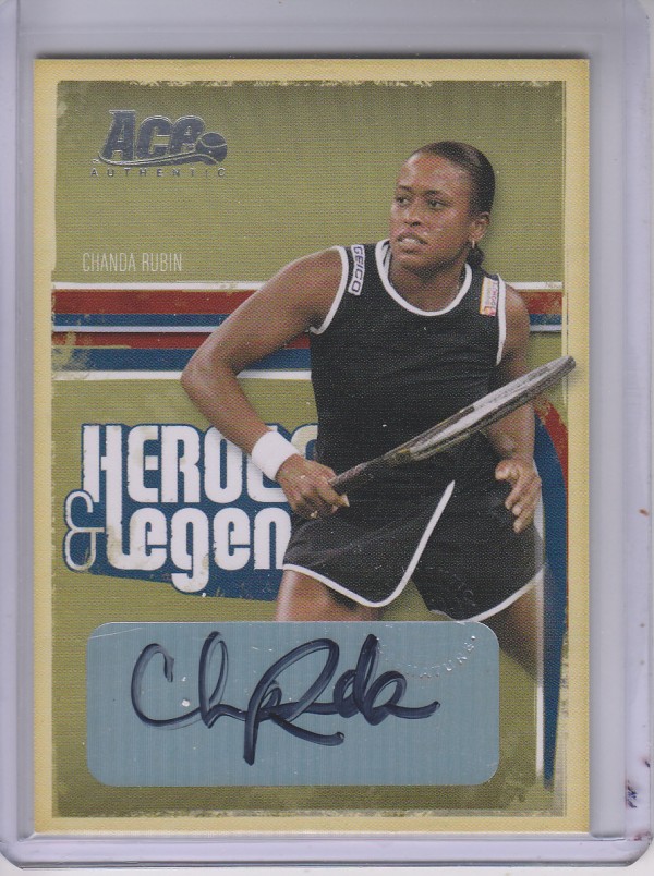 2006 Ace Authentic Heroes and Legends Autographs #77 Chanda Rubin/375