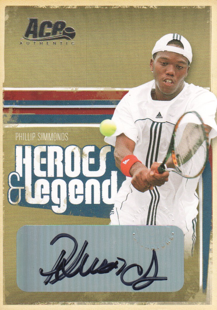 2006 Ace Authentic Heroes and Legends Autographs #88 Phillip Simmonds/225