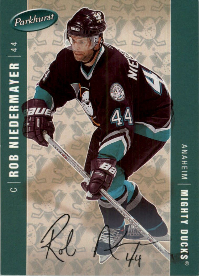 2005-06 Parkhurst Facsimile Auto Parallel #12 Rob Niedermayer - NM-MT