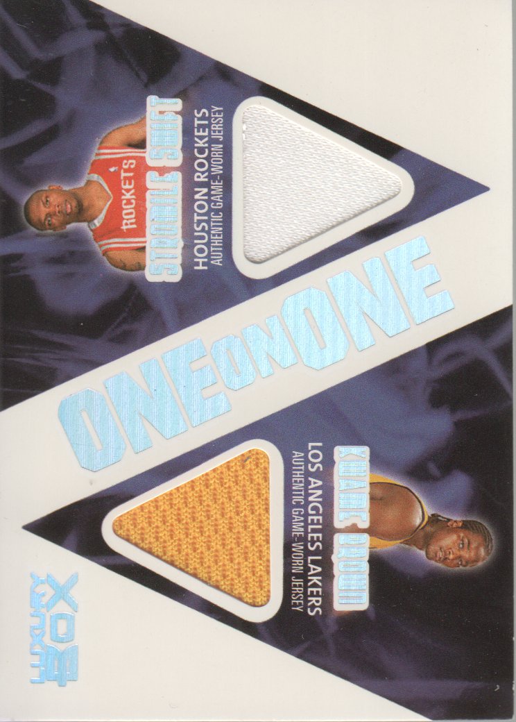 2005-06 Topps Luxury Box One on One Dual Relics #BS Kwame Brown/Stromile Swift
