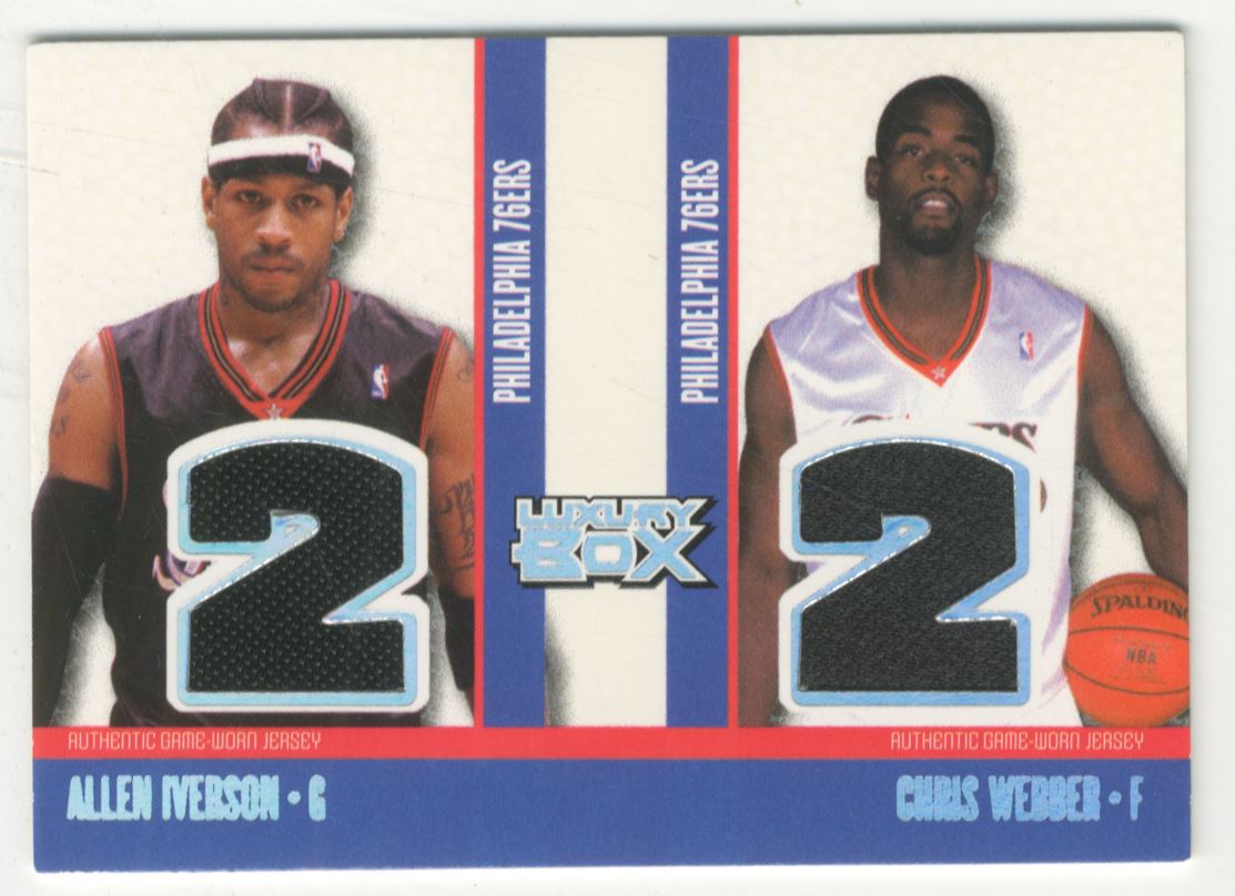 2005-06 Topps Luxury Box Two's Company Dual Relics #AW Allen Iverson/Chris Webber