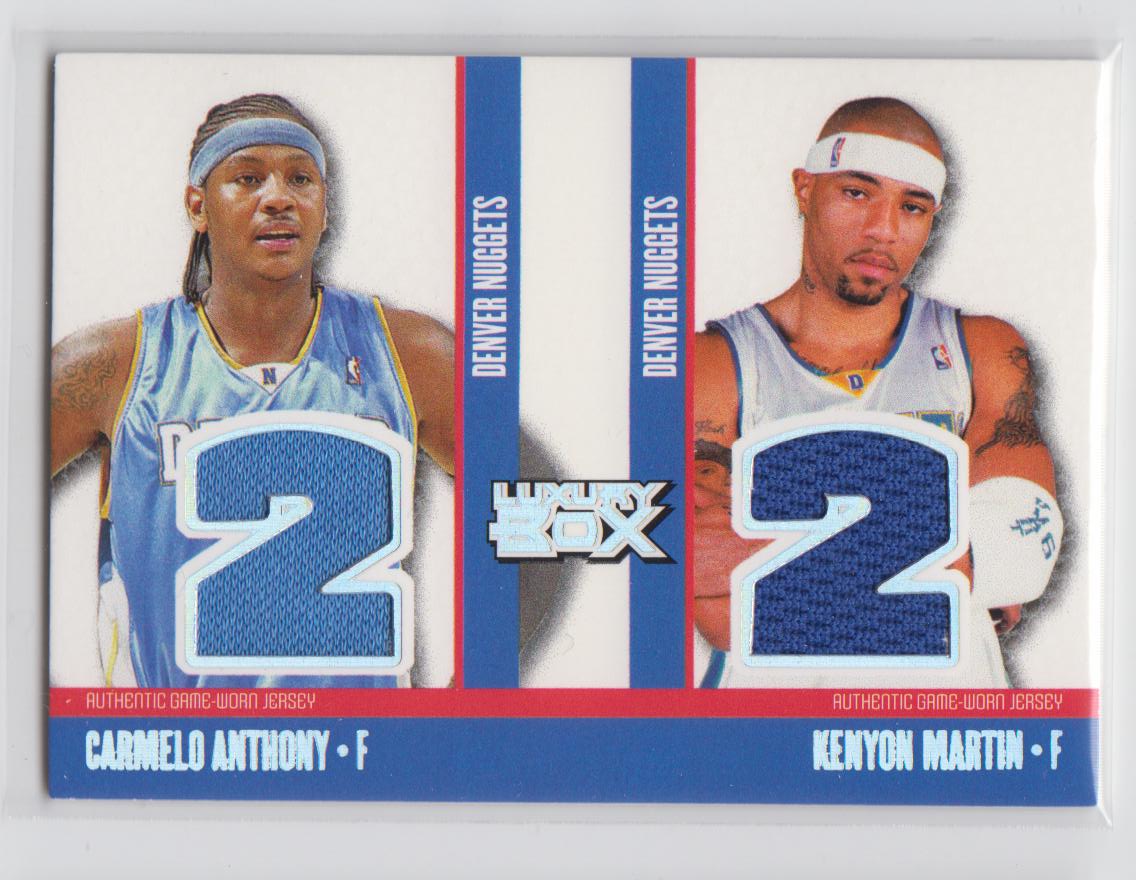 2005-06 Topps Luxury Box Two's Company Dual Relics #AM Carmelo Anthony/Kenyon Martin