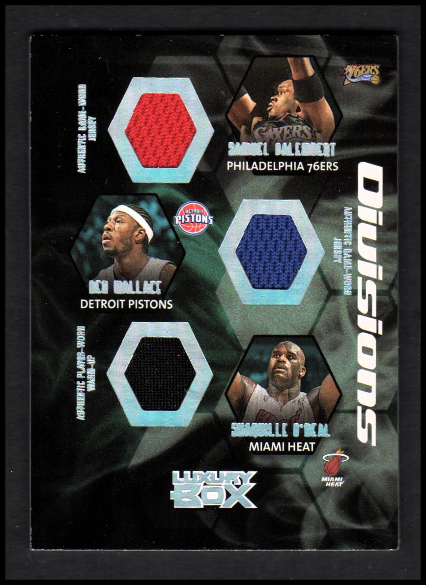 2005-06 Topps Luxury Box Divisions 6 Relics #3 Samuel Dalembert/Ben Wallace/Shaquille O'Neal/Andrei Kirilenko/Amare Stoudemire