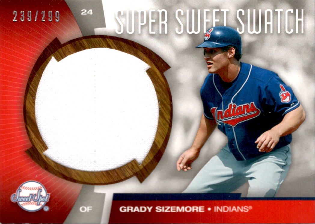 2006 Sweet Spot Super Sweet Swatch #SWGR Grady Sizemore Jsy/299