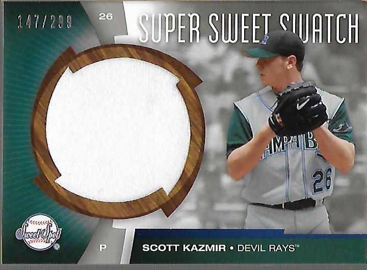 2006 Sweet Spot Super Sweet Swatch #SWSK Scott Kazmir Jsy/299