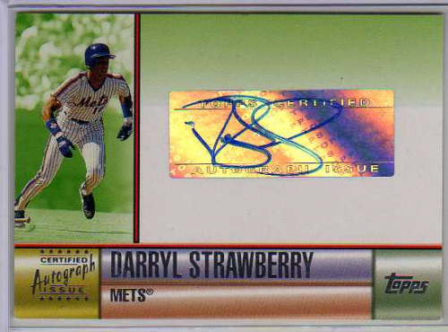 2006 Topps Autographs Green #DS Darryl Strawberry C/250 *