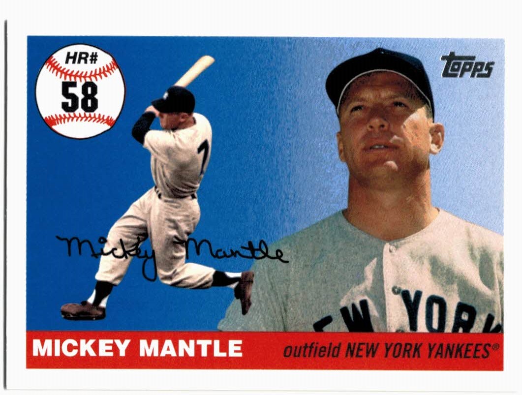 2006 Topps Mantle Home Run History #58 Mickey Mantle