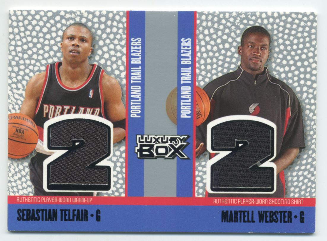 2005-06 Topps Luxury Box Two's Company Dual Relics #MF Stephon Marbury/Channing Frye