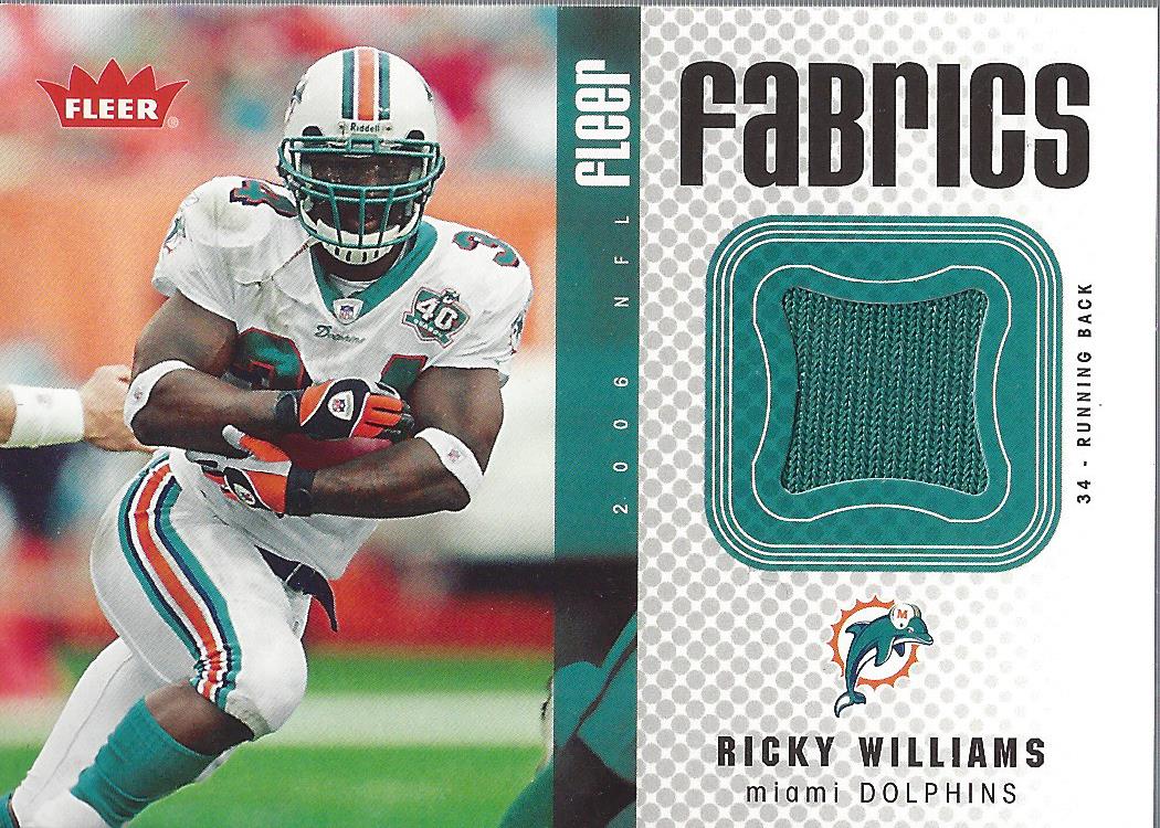 2006 Fleer Fabrics #FFRW Ricky Williams