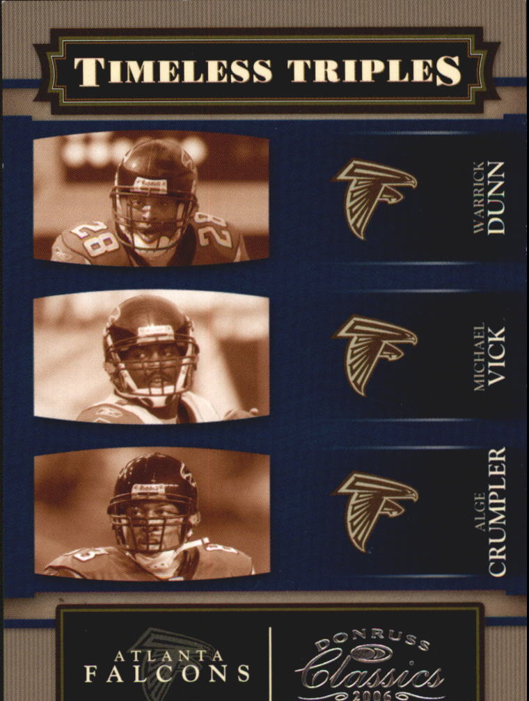 2006 Donruss Classics Timeless Triples Silver #2 Dunn/Vick/Crumpler