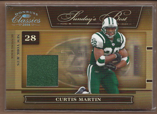 2006 Donruss Classics Sunday's Best Jerseys #14 Curtis Martin
