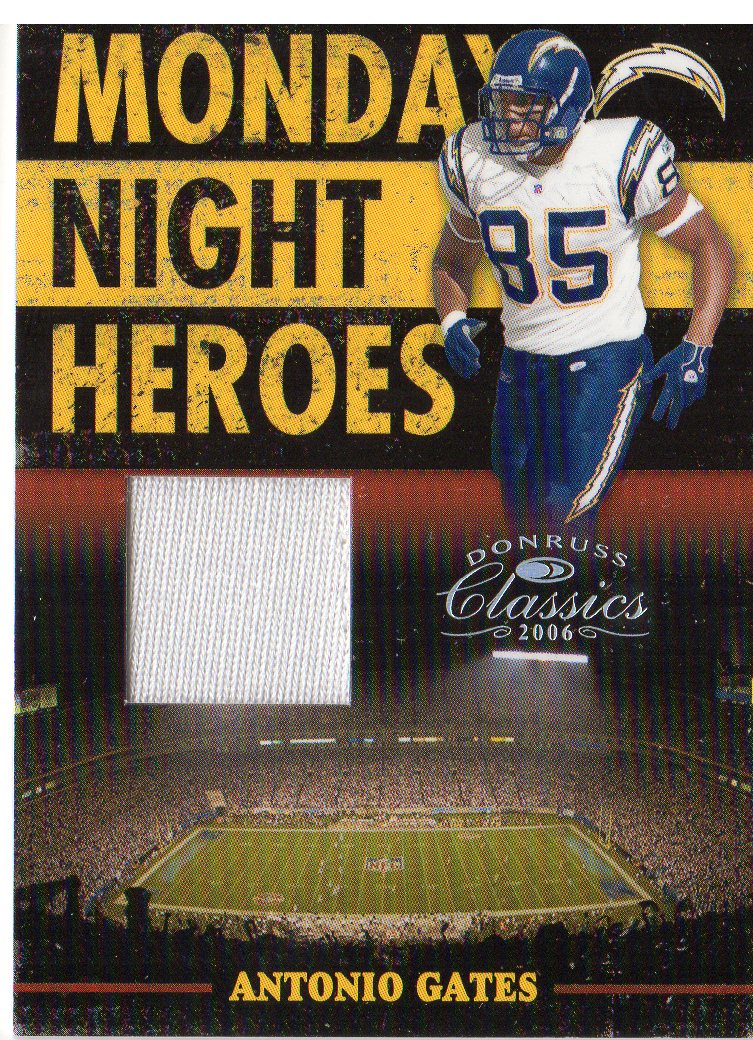 2006 Donruss Classics Monday Night Heroes Jerseys #1 Antonio Gates
