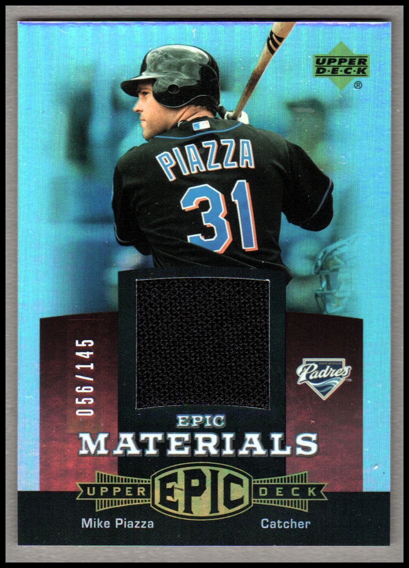 2006 Upper Deck Epic Materials Red #MP1 Mike Piazza Jsy/145