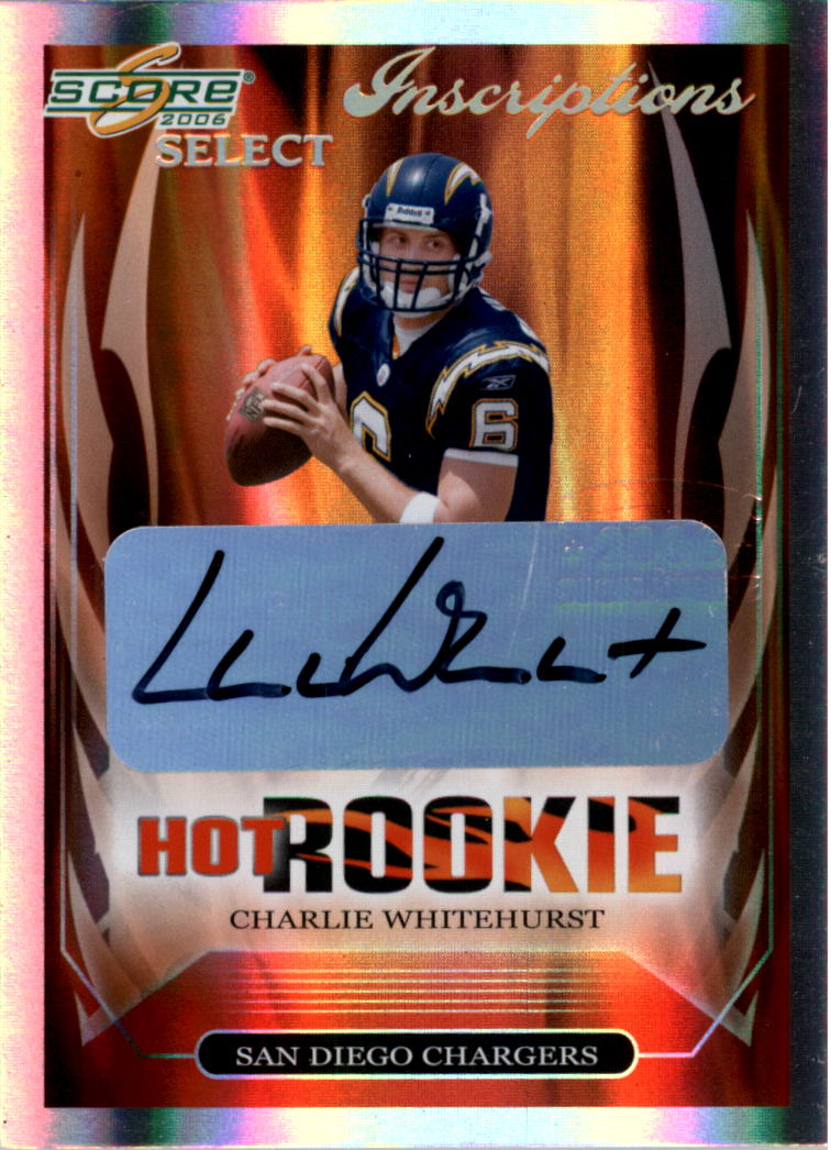 2006 Select Hot Rookies Inscriptions #12 Charlie Whitehurst