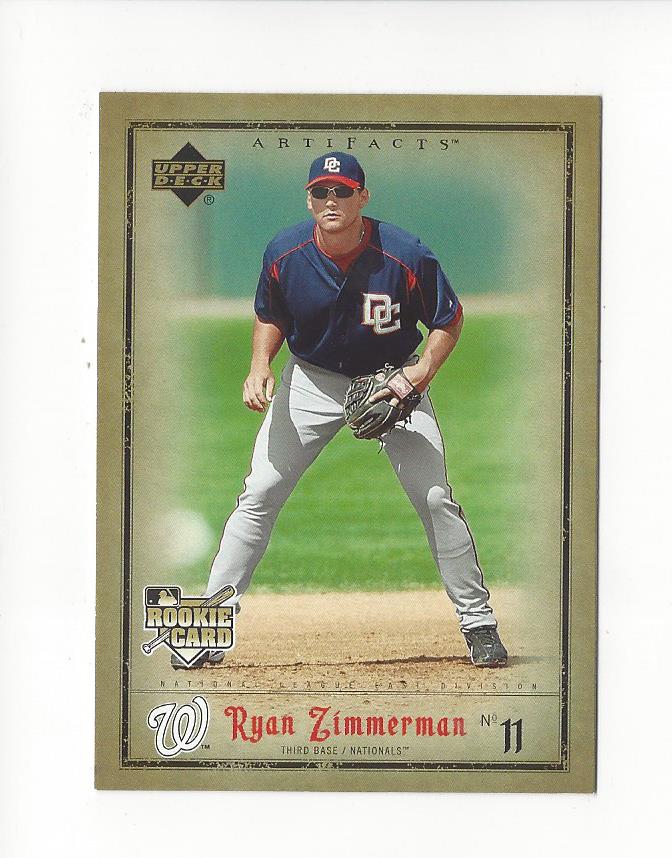 2006 Artifacts #99 Ryan Zimmerman (RC)