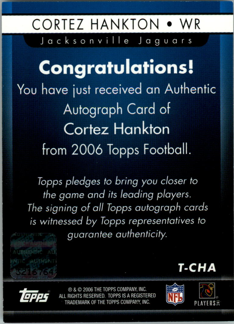 2006 Topps Football Card Pick (Inserts)