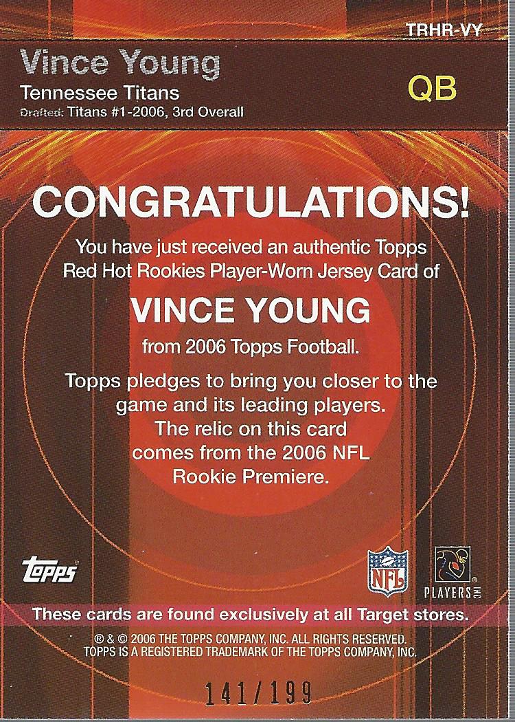 2006 Topps Football Card Pick (Inserts)