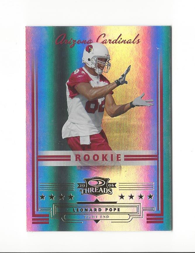 2006 Donruss Threads #168 Leonard Pope RC