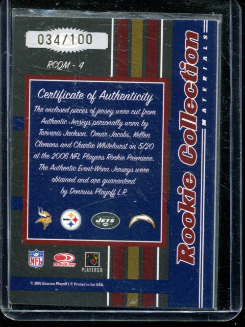 A3093- 2006 Donruss Threads Fb Carte 1-220 + Inserti -si Pick- 15 + Gratis US - Foto 316 di 317