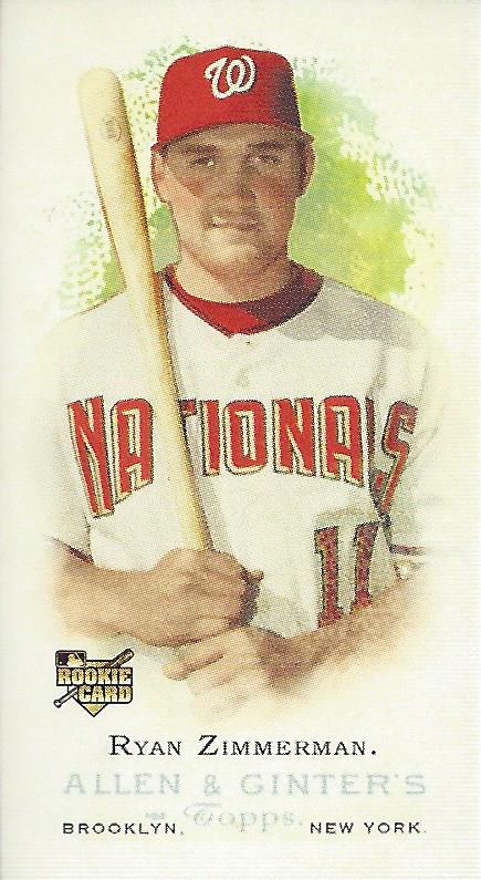 2006 Topps Allen and Ginter Mini A and G Back #264 Ryan Zimmerman