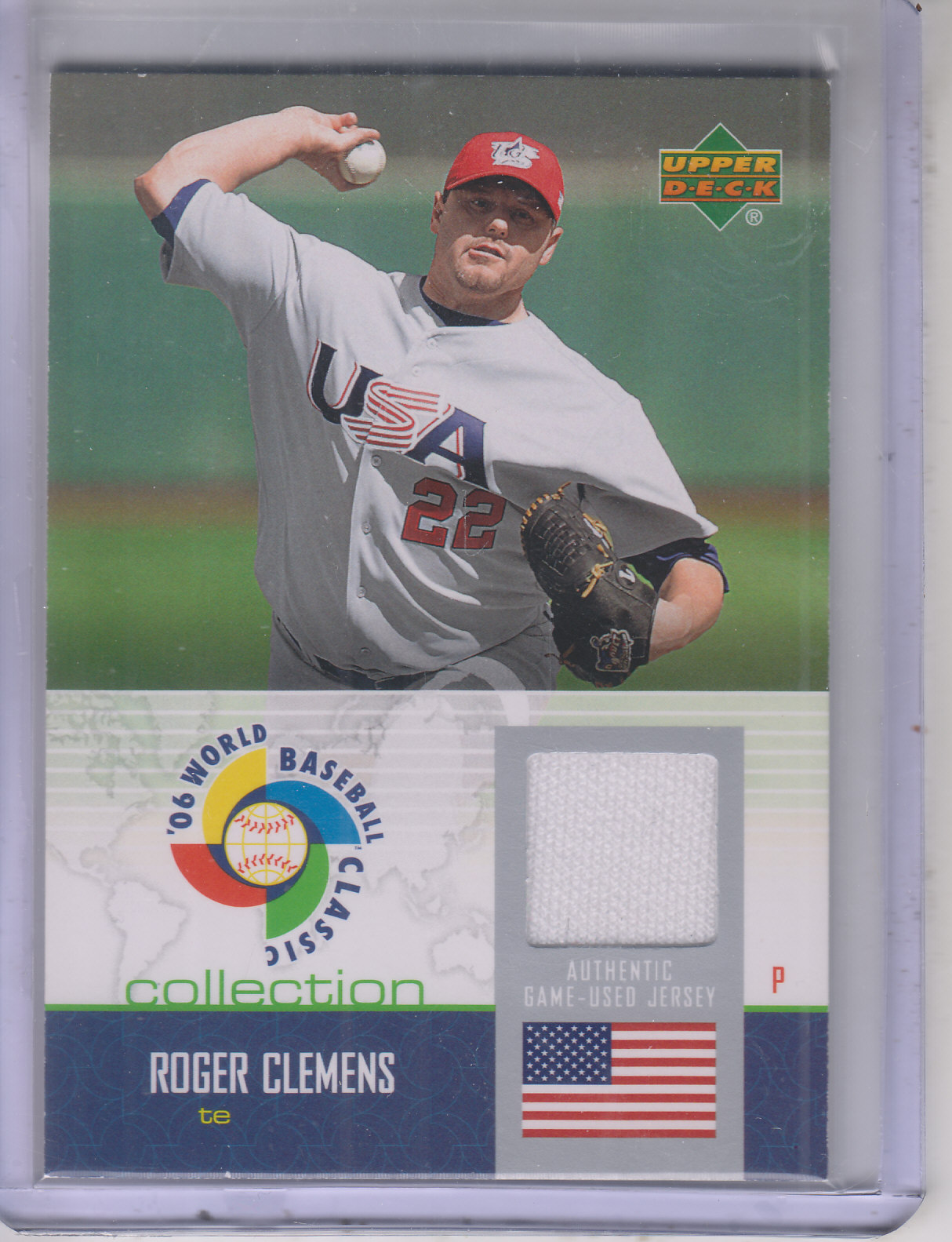2006 Upper Deck WBC Collection Jersey #RC Roger Clemens