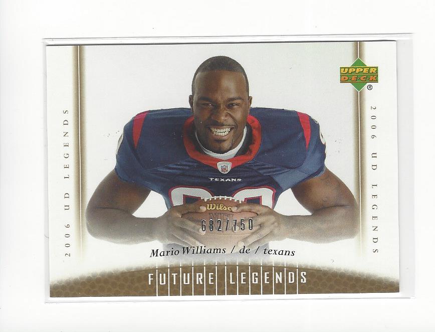 2006 Upper Deck Legends #168 Mario Williams RC