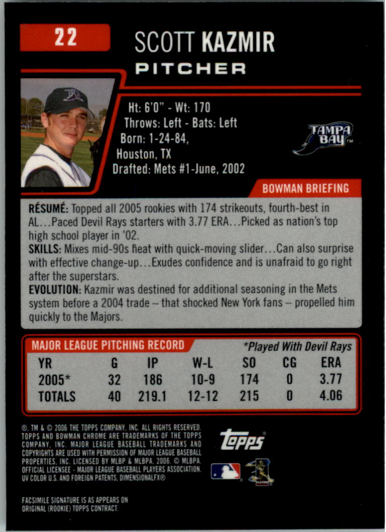 2006 Bowman Chrome Baseball Card Pick (Base) - Picture 45 of 432