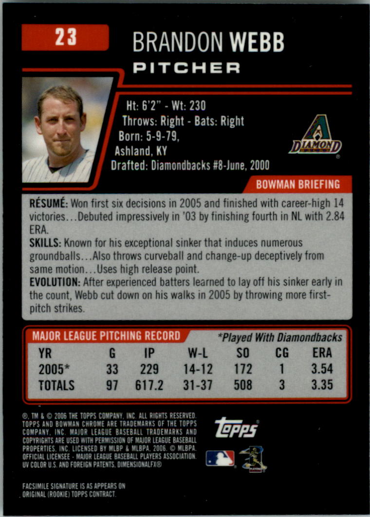 2006 Bowman Chrome Baseball Card Pick (Base) - Picture 47 of 432