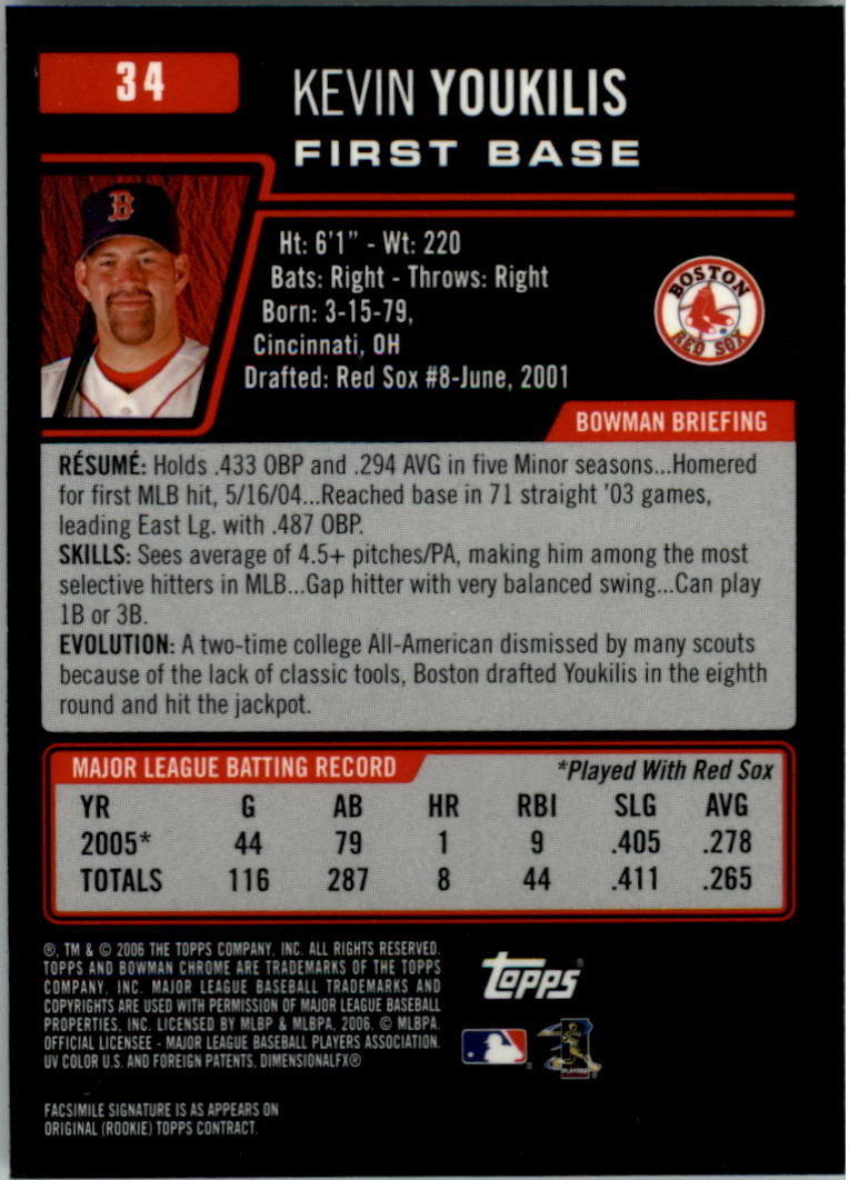 2006 Bowman Chrome Baseball Card Pick (Base) - Picture 67 of 432